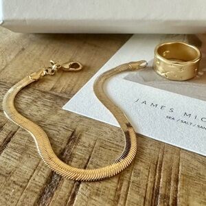 James Michelle Star Shower Band Ring and Snake Bracelet